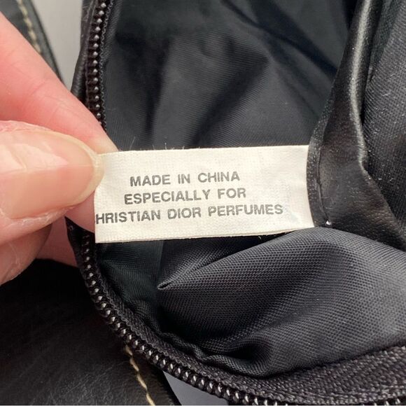 Vintage Black Fahrenheight by Christian Dior Faux Leather Backpack - Picture 13 of 16